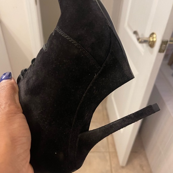 Black Suede YSL Booties - Picture 4 of 6